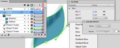 GAF. Full Flah 2d animation support. Convert vector graphics